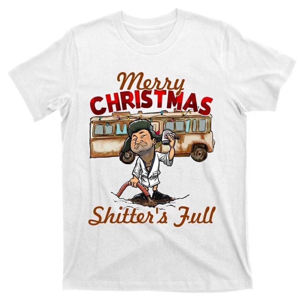 Christmas Vacation Shitters Full T-Shirt Funny Ugly Christmas Party Gift Shirt